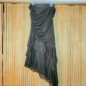 Sexy Women's Vintage Ruched Halter Top Dress by A. Byer Size L